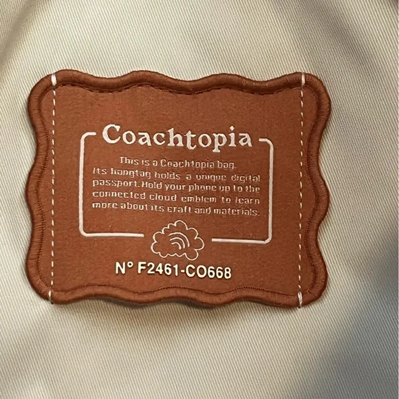 NWT Coachtopia Loop Flat Tote With Cloud Quilting Circa 2024 - Picture 8 of 12